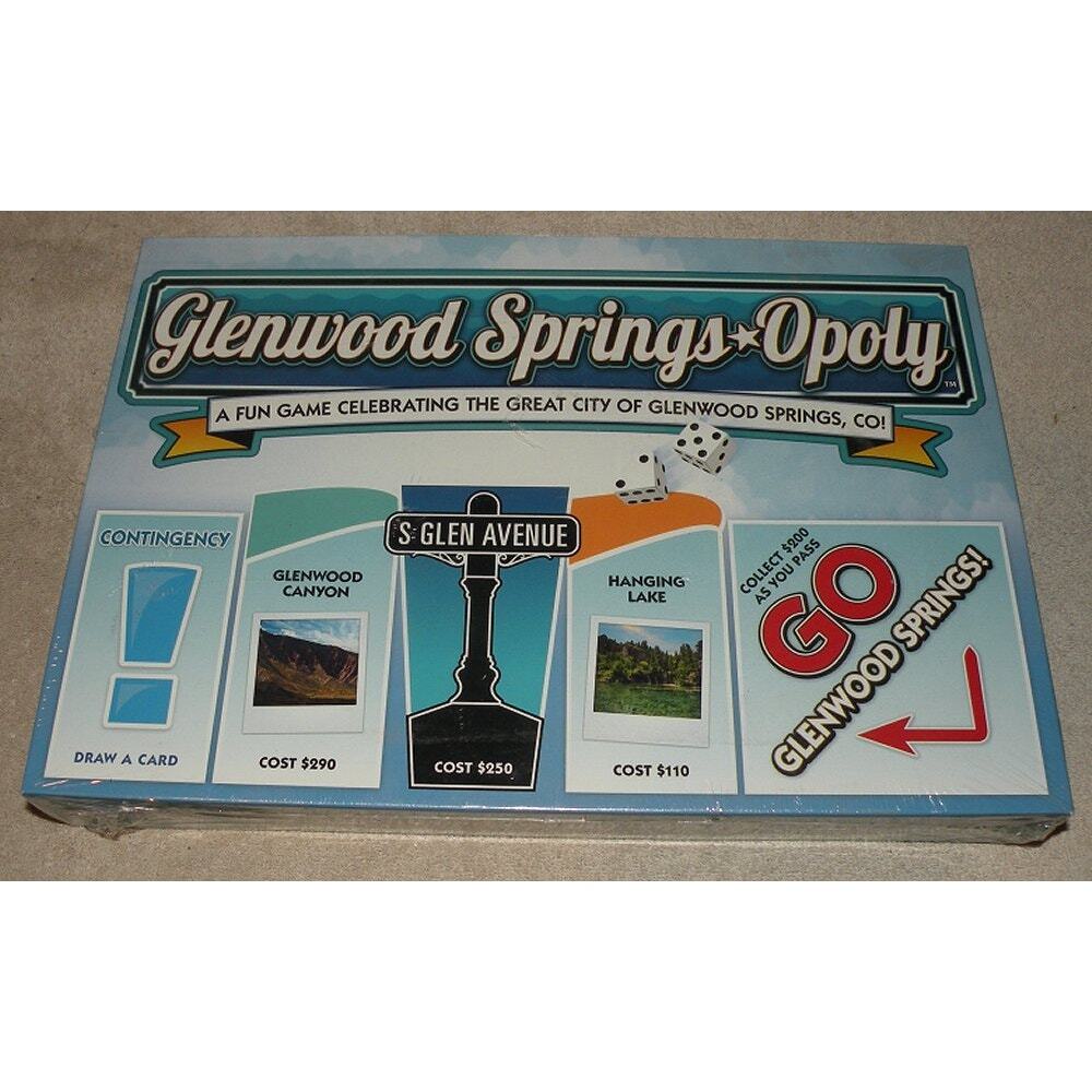 Glenwood Springs*Opoly Property Trading Game Late For The Sky Monopoly New